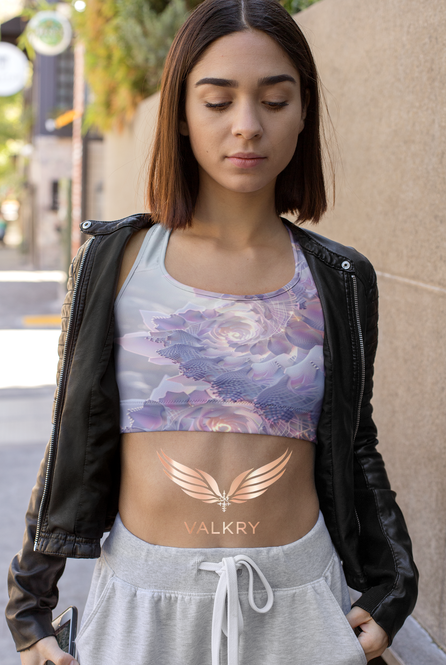 BloomSpiral Padded Sports Bra